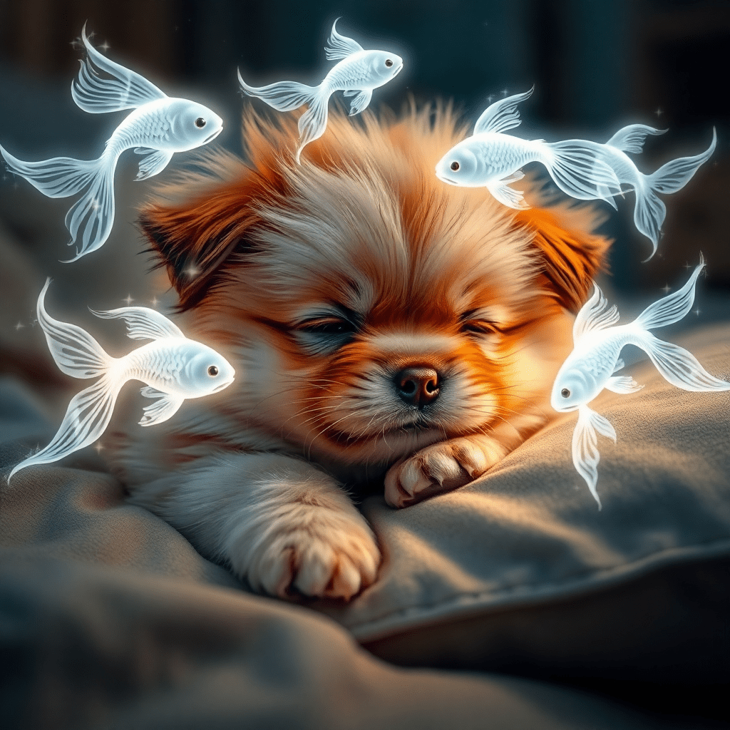 A Small Dog Sleeping