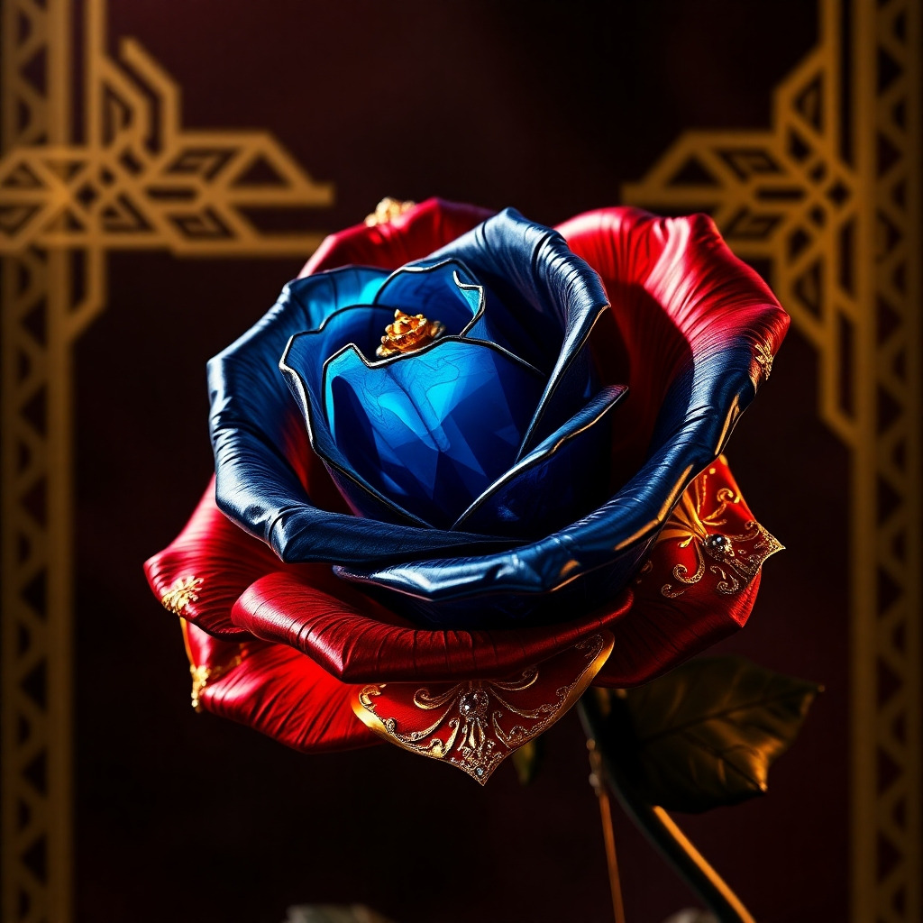 Blue Crystal Rose